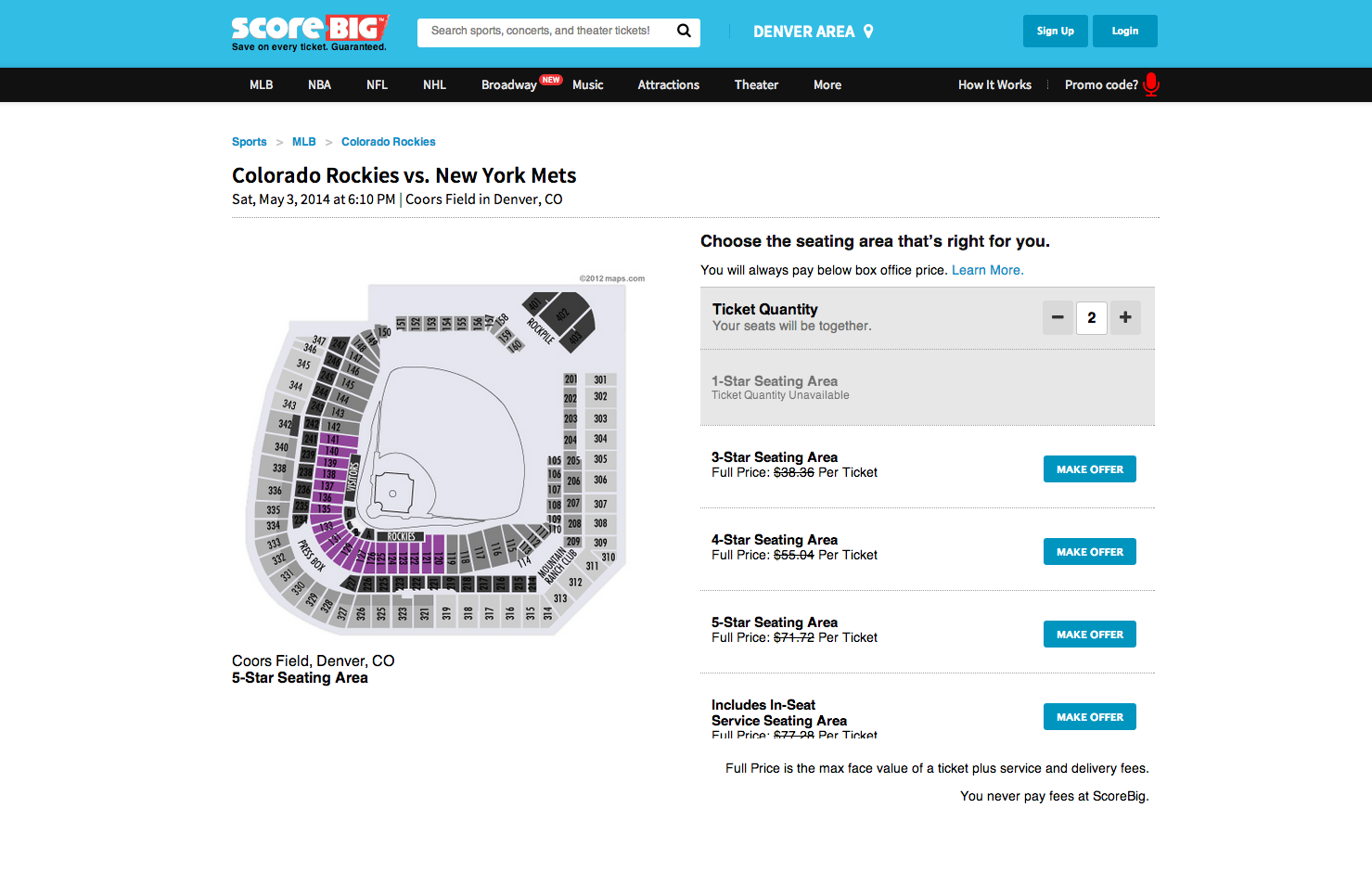 My review of buying tickets on ScoreBig.com! Screen Shot 2014 05 01 at 9.29.03 PM My review of buying tickets on ScoreBig.com!